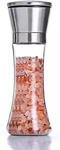 Salt and Pepper Grinder Stainless Steel Adjustable Ceramic Sea Salt Grinder & Pe - Picture 1 of 6