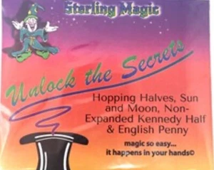 Hopping Halves professional magicians trick coin set- Sterling REAL COINS - Picture 1 of 3