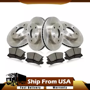 Front Rear 6X Centric Brake Pad Rotor Set fits 1968-1982 Fiat 124_WT - Picture 1 of 7