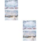  2 PC Weihnachtshintergrundpapier Urlaubsfotohintergrund Sterndekor