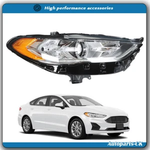 RH Passenger Side Projector Headlight Headlamp Chrome For Ford Fusion 2017-2019 - Foto 1 di 11