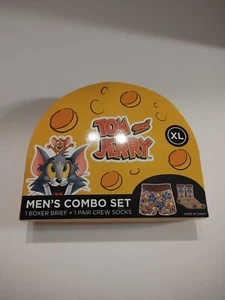Tom And Jerry Men's Boxer Brief and Crew Sock Combo Set Size XL A13 - Picture 1 of 8