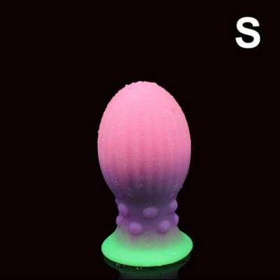 Huge Luminous Anal Plug Butt Plug Big Dilator Prostate Massage Silicone Sex Toys - Image 1 of 4