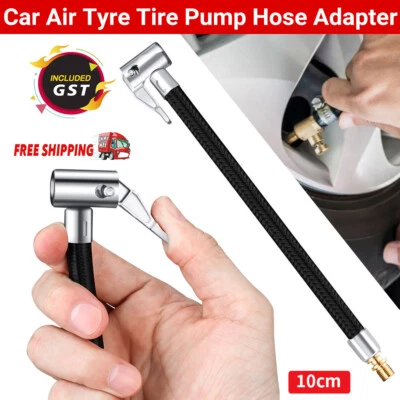 Car Air Tyre Tire Chuck Inflator Pump Hose Adapter Valve Connector Tool Clip AU - image 1 of 4