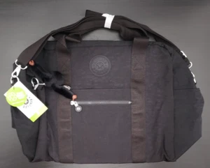 Kipling KI2309 llaria Weekender Travel Gym Shoulder Bag Nylon Black Tonal, NWT - Picture 1 of 2