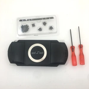 Black Full Replacement Shell Housing Buttons screwdriver Kits For Sony PSP 1000 - Picture 1 of 9