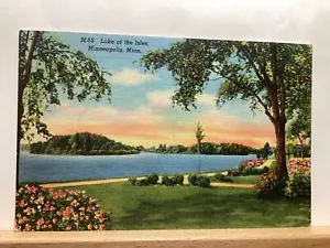 Lake of the Isles: Minneapolis, postfrisch - Vintage Postkarte - Bild 1 von 3