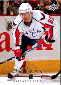 2008 Upper Deck Mike Green #3 Washington Capitals