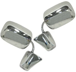 73-87 Chevy/GMC C/K Pickup Truck LH & RH Chrome Side View Door Mirrors Pair - Picture 1 of 10