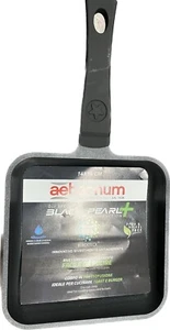 AETERNUM BIALETTI  BISTECCHIERA GRILL black pearl cm 14x14 quadrata pressofuso - Picture 1 of 4