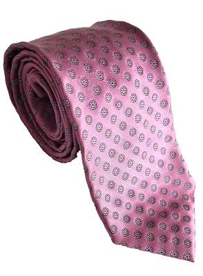 Corbata 100 % seda rosa lila ERMENEGILDO ZEGNA 3,75” X 60” lujo italiano Foto 1 de 4