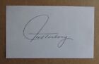 JEFF TORBORG SIGNED AUTOGRAPH 3X5 INDEX CARD 1964-1970 DODGERS 1971-1973 ANGELS