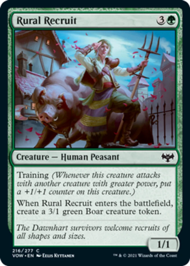 x1 Rural Recruit - Innistrad: Crimson Vow - NM - MTG - Image 1 of 1