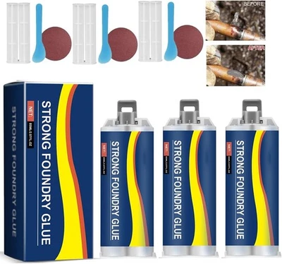 Strong Foundry Glue, High Temperature Resistant Casting Repair,Metal Repair Glue - Image 1 of 4