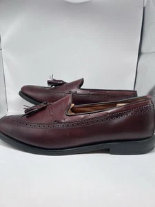 Allen Edmonds Manchester Men’s Cordovan Wingtip Tassel Loafers Shoes 11 D 8537 - Picture 1 of 7