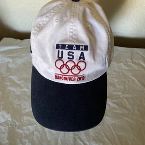 Polo Ralph Lauren Mütze 2010 Vancouver Olympics Team USA weiß blau Einheitsgröße - Bild 1 von 4