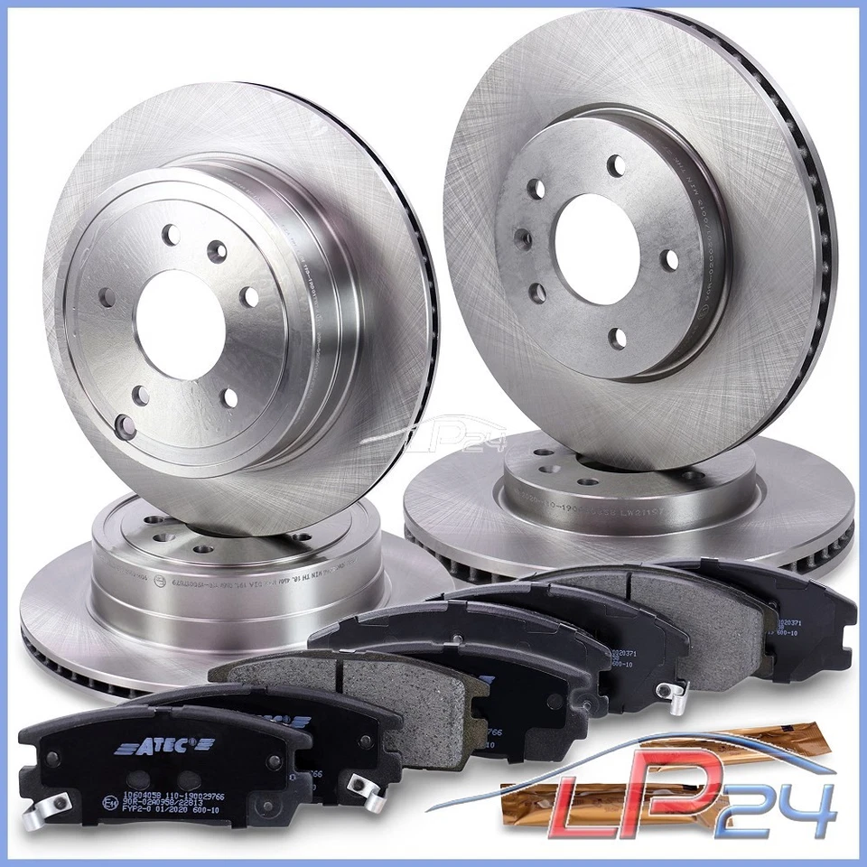 ATEC DISQUES DE FREIN + PLAQUETTES DE FREIN AVANT + ARRIÈRE POUR OPEL ANTARA A - Photo 1/4