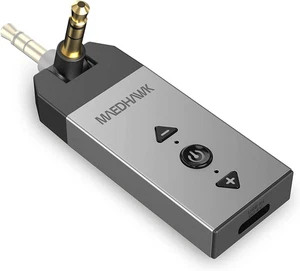 Bluetooth 5.2 Aux Adapter for Car and Home Stereo - Wireless Audio Receiver with - Afbeelding 1 van 12