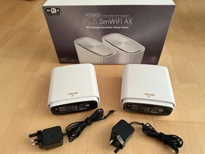 ASUS ZenWiFi XT8 AX6600 Tri-Band Mesh Wi-Fi 6 System - White (Set of 2) - Afbeelding 1 van 2