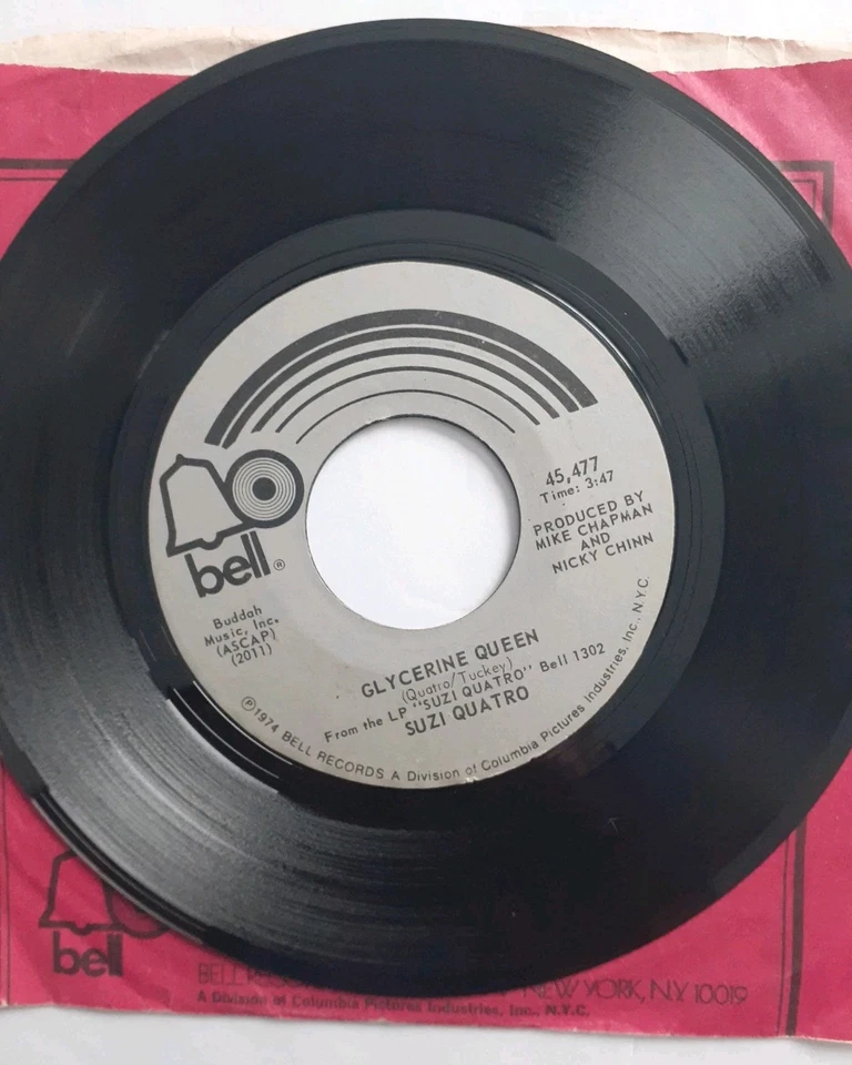 Suzi Quatro Glycerine Queen /All Shook Up 7" 45 Bell Foto 1 de 2