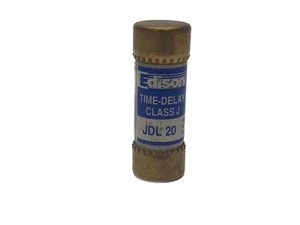NOS Edison Bussmann 20A 600VAc Class J Time-Delay Current Limiting Fuses JDL 20 - Picture 1 of 5