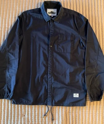 Penfield Men’s Coach Jacket Medium Navy 100% Cotton Snap Front Lightweight - Image 1 of 4