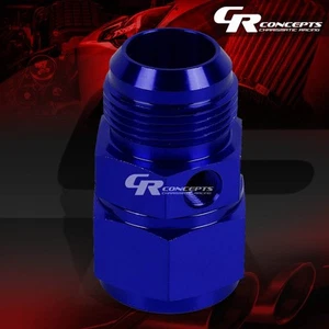 16AN AN16 AN-16 MALE-FEMALE 1/8"NPT PORT BLUE ALUMINUM ANODIZED FITTING ADAPTER - Imagen 1 de 2