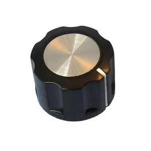 3030, Philmore 1/4" Shaft 15/16" Diameter Fluted Knob w/ Single Indicator Line - Picture 1 of 1