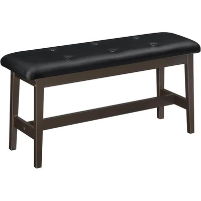 Elegante Banco de Comedor de Bambú Tapizado Cojín Entrada Zapato Piano Otomano Nuevo Foto 1 de 4