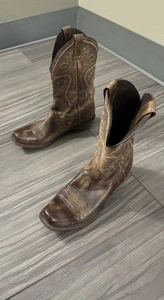 Ariat Botas Western de Cuero Marrón Pull On Punto Azul para Hombre Talla 12D 10015385 - Imagen 1 de 24