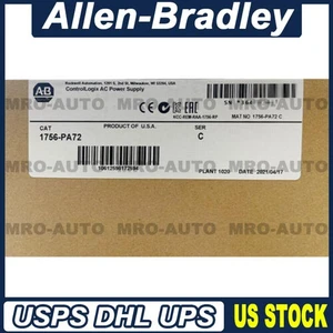 Nueva fuente de alimentación de CA Allen-Bradley 1756-PA72 SER C AB 1756PA72 EE. UU. sellada de fábrica - Imagen 1 de 1