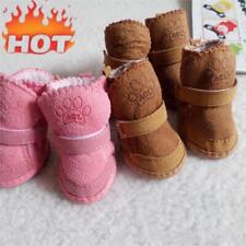 4Pcs/Set Winter Warm Shoes Cute Dog Boots Snow Walking Puppy Sneakers Supplies√