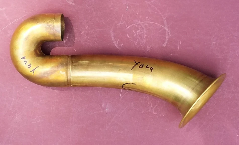 高音萨克斯铃铛和弓,Yanagisawa pro,无音孔,未修剪,未抛光 — 第 1/1 张图片