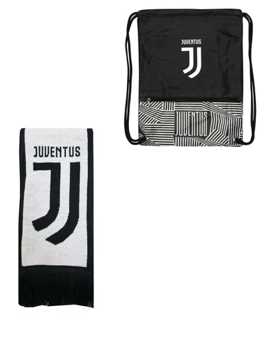 Juventus Package Scarf-Cinch Bag Officially Licensed Icon Sports Cover