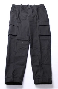 Jump Start Men's Drawstring Waist Cargo Pockets Jogger Pants EJ2 Black Size XL - Picture 1 of 4