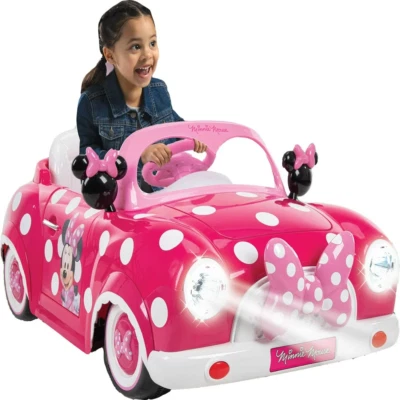Coche Convertible Disney Minnie Mouse 6 Voltios Eléctrico Paseo Edades 3+ Años Huffy Foto 1 de 4