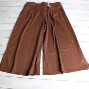Matilda Jane Damen Wide Leg Gaucho Gr. L Braun Cropped Capri Hose - Bild 1 von 6