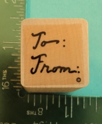 SELLO DE GOMA A / DESDE ETIQUETA DE REGALO de Close to My Heart Foto 1 de 2