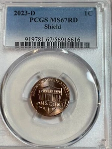 2023 D Lincoln Cent PCGS MS67RD Penny - Picture 1 of 2