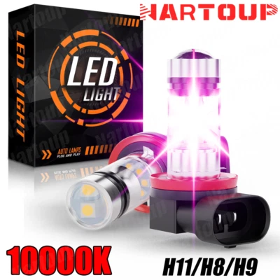 For ACURA TL 2007 2008 2009 2010 2011-2014 - 2X 10000K Purple LED Fog Light Bulb - Imagem 1 de 4