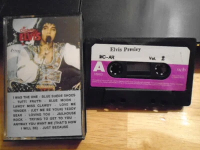 RARE OOP Elvis Presley CASSETTE TAPE Pictures of II WEST GERMANY Jailhouse Rock - Image 1 of 2