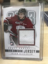 2012-13 ITG Draft Prospects Game Used Silver Jersey JASON DICKINSON #M-12