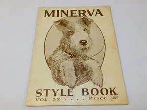 1933 MINERVA STYLE BOOK VOL 32 Knitting Crochet Fashion Patterns Instructions - Picture 1 of 9