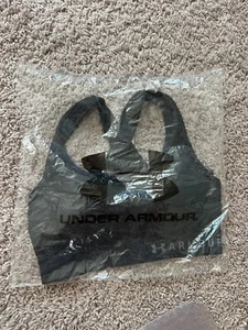 Under Armour UA Mid Crossback Sports Bra Compression Black Women Small S 1307200 - Picture 1 of 7
