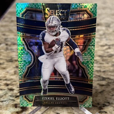 2019 Panini Select - Concourse Silver Prizm #74 Ezekiel Elliott - Image 1 of 2