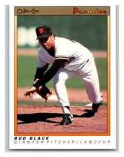 (HCW) 1991 O-Pee-Chee Premeir #9 Bud Black Giants MLB Mint