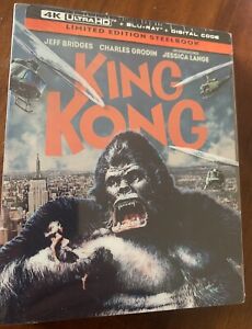 Steelbook - King Kong  (1976) (4K UHD & Blu) Limited Edition - With Slip - New