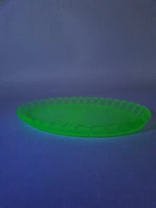 Vintage Uranium Glass Vanity Tray Walther & Sohne Art Deco 1930's - Picture 1 of 6