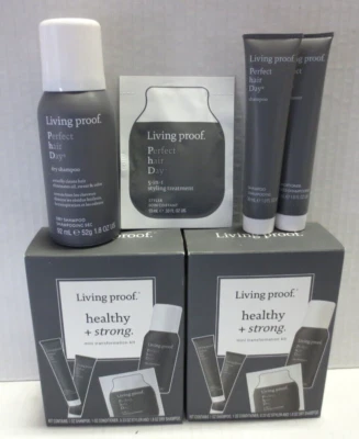 LIVING PROOF HEALTHY + STRONG MINI TRANSFORMATION KIT BOXED LOT OF 2 - Image 1 of 4