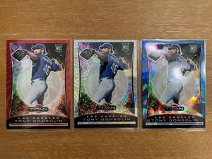 2020 Chronicles Titan Tony Gonsolin #22 White Sparkle Blue Ice Ruby Wave RC Lot - Picture 1 of 8